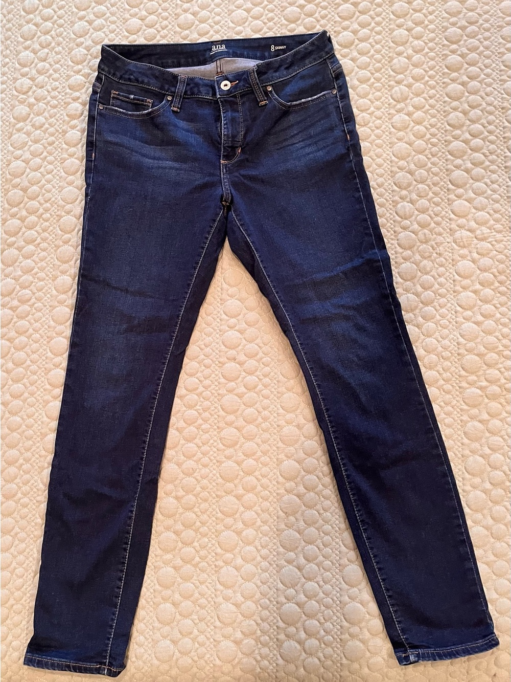 a.n.a Dark Indigo Skinny Jeans